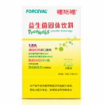 Forceval Probiotic Solid Drink Mix product packaging with supplement facts and usage information - image 1
